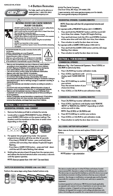 G3BT-R 3-Button Remote - Image 5