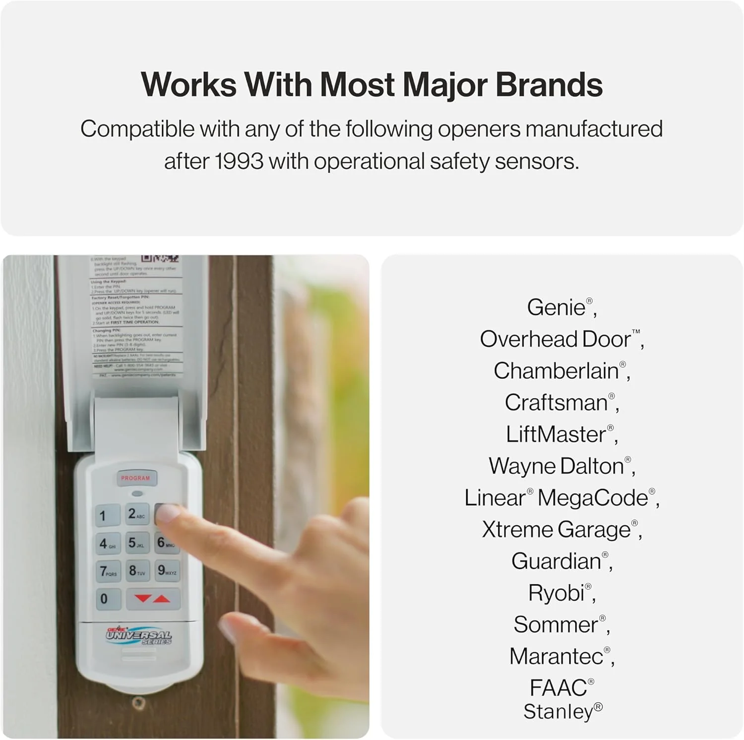 Universal Wireless Entry Keypad GUK-BX - Image 3